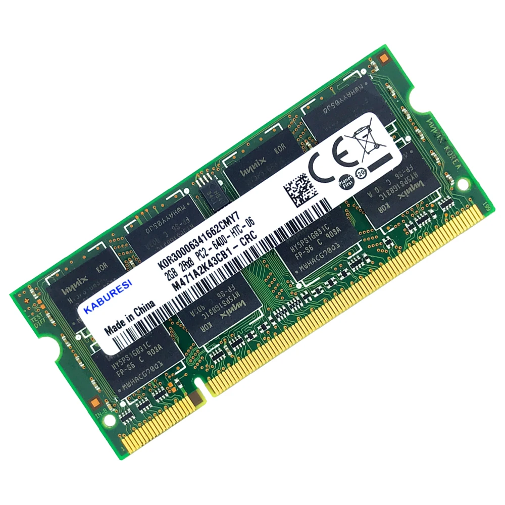 PC2-6400S memoria para computador portátil portátil sodimm 1.8 v duplo-canal