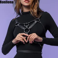 Ronllona жгут бандаж Готический кожаный жгут ремни для женщин жгут подвязки кожаный пояс для чулок Jartiyer сексуальное женское белье Harajuku