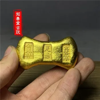 

Exquisite (pure copper, Qing Dynasty, jinfengxiang) gold ingot decoration