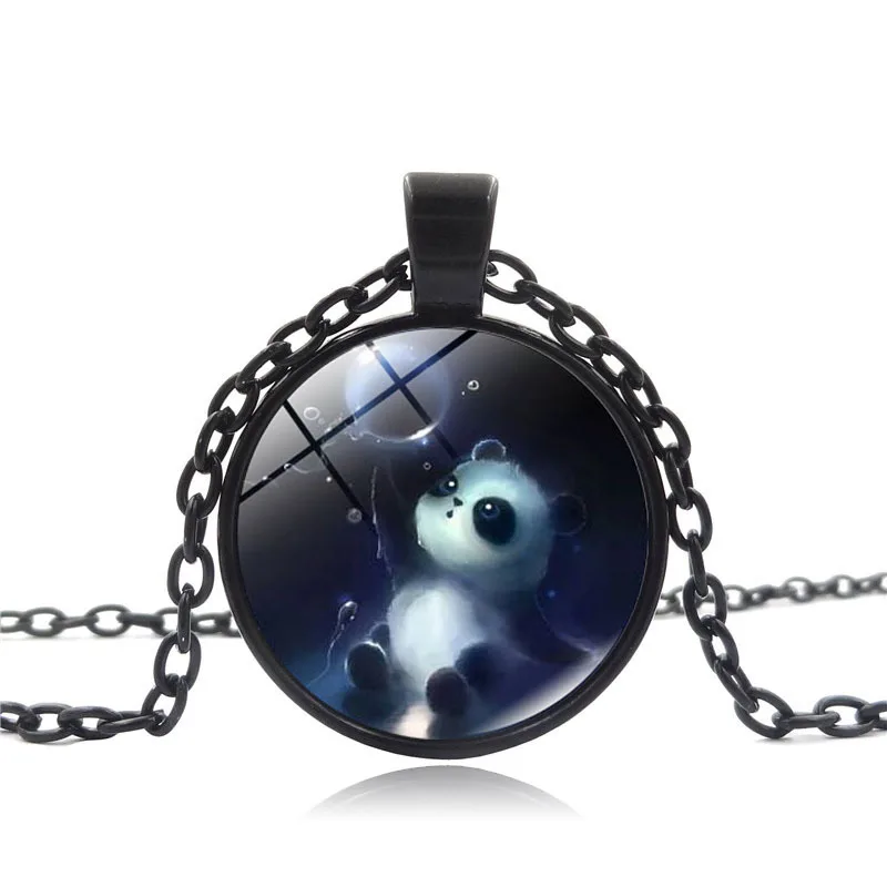 

JUEMILLY Alloy Animation Cute Panda Necklace For Men And Women Fine Jewelry