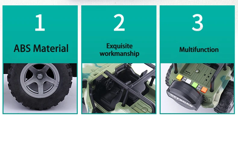 Большой симулятор джипа инерционная машина Тактическая Военная Модель пояс история музыка ранняя развивающая игрушка пластиковая машина для детей Подарки 1:16