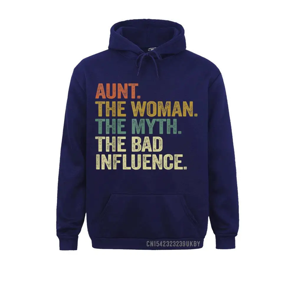 Hip Hop Male Hoodies Vintage Cool Aunt Woman Myth Bad Influence Funny Auntie T-Shirt__A9786 Sweatshirts  Long Sleeve Sportswears Printed Vintage Cool Aunt Woman Myth Bad Influence Funny Auntie T-Shirt__A9786navy