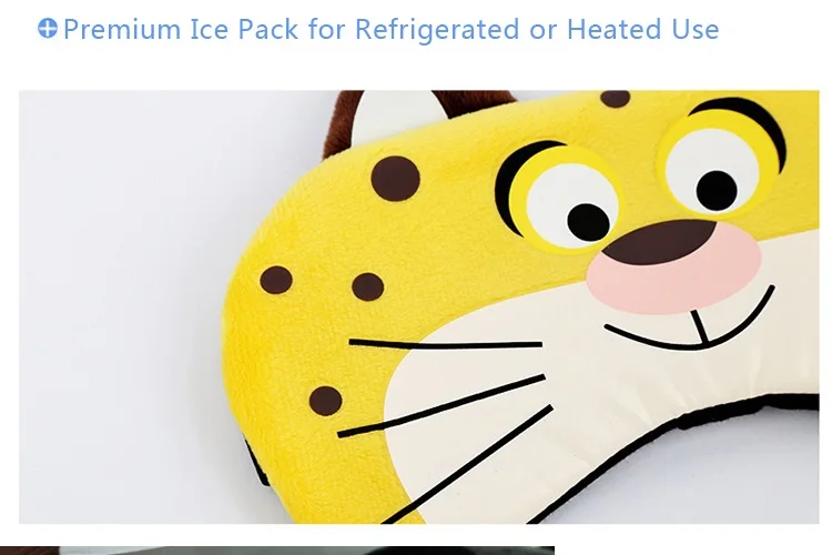 Cartoon Sleep Eye Mask Anime Ice Hot Compress Eye Cover Sleeping Mask Kids Cold Gel Packs Eye Blindfolds Travel Rest Eyepatch