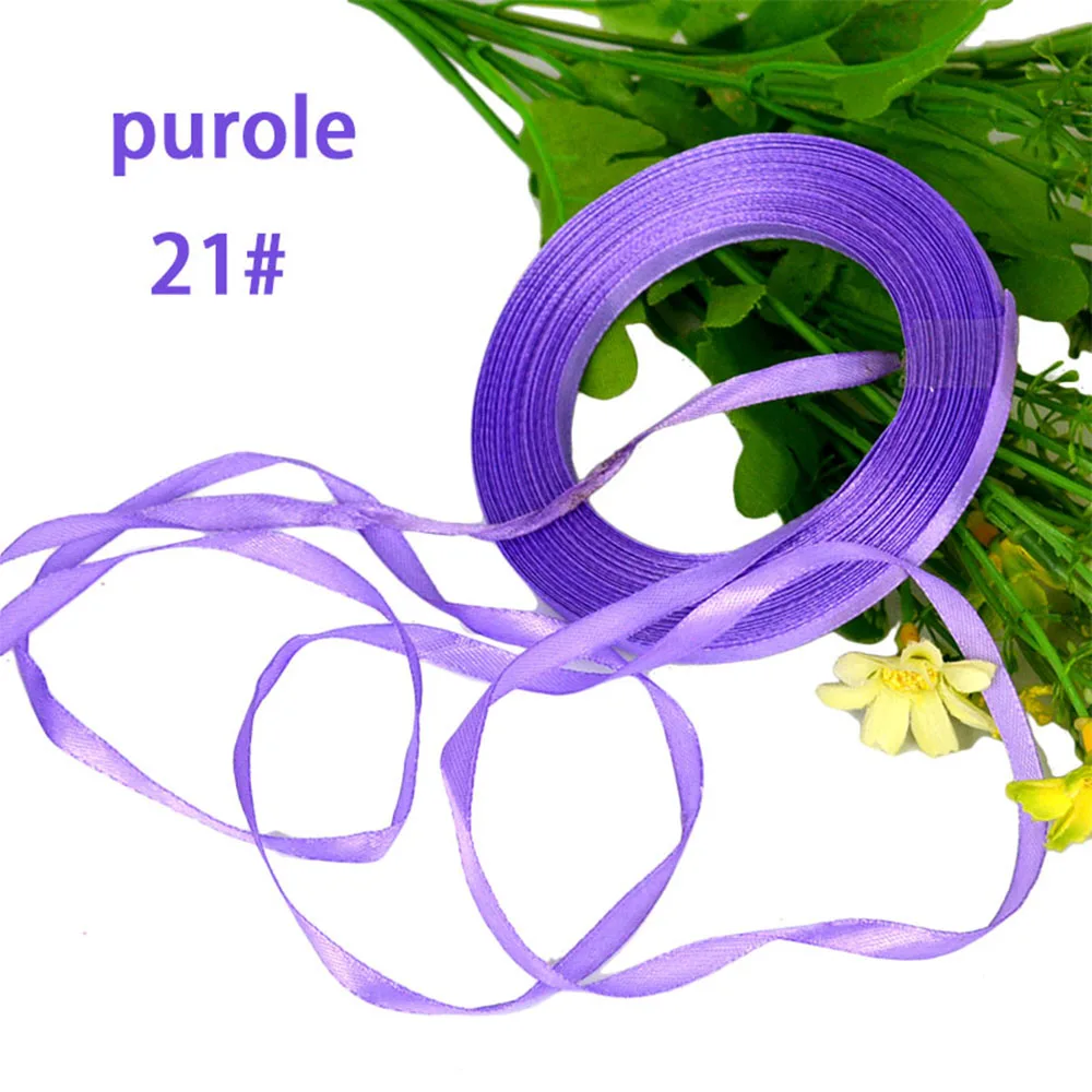 6mm Silk Satin Ribbons 25Yards/Roll Crafts Bow Handmade Gift Party Wedding Decorative Wrapping Scrapbooking Riband Sew Craft satin ribbons ribbon decoration ribbon supplies wrapping ribbon satin ribbon