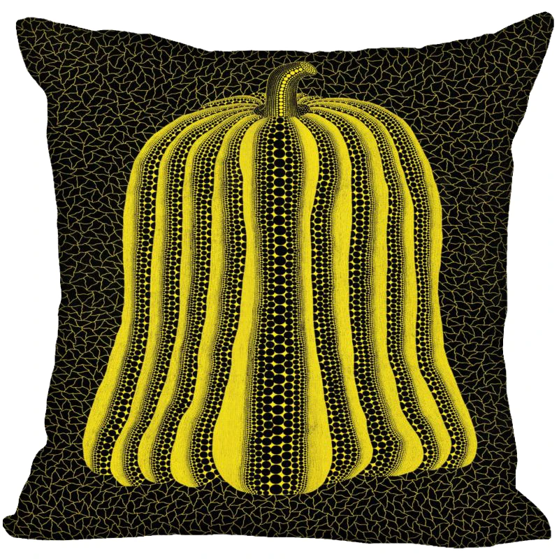 Японский стиль Yayoi наволочка дял подушки kusama спальня подарок для украшения дома квадратная наволочка для подушки Подушка на молнии чехлы атласные мягкие