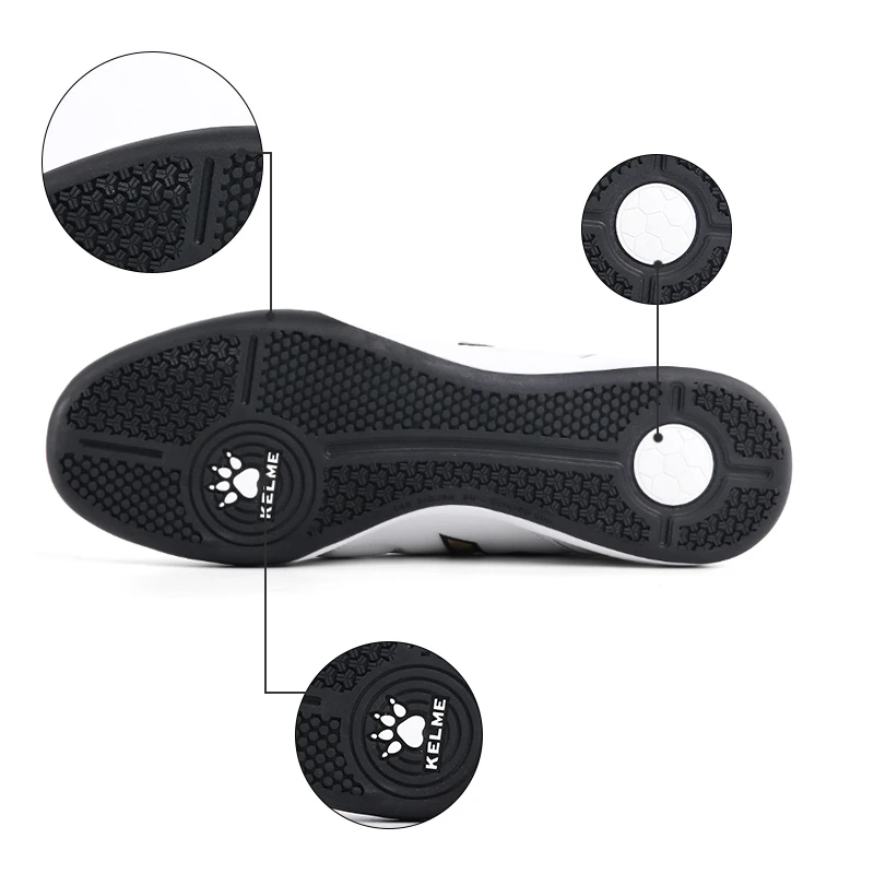 Ceny KELME buty piłkarskie dla mężczyzn korki oryginalne piłkarskie trampki korki korki piłkarskie trampki Futsal Boot męskie 6891146