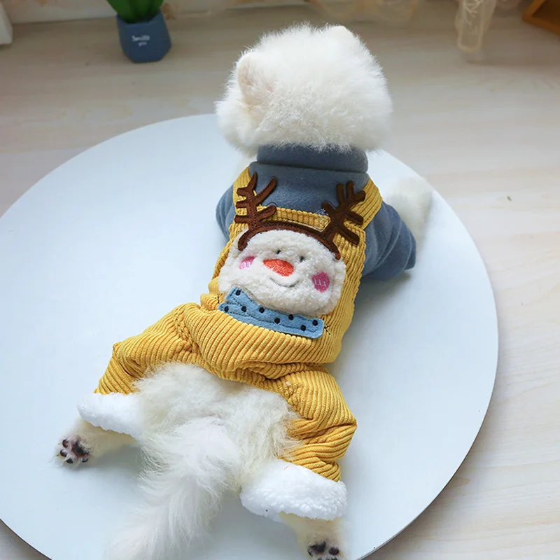 雪人背带裤棉衣_7981