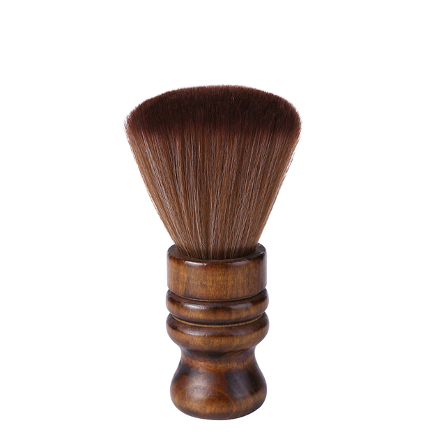 Shaving Brush Soft and Non-slip Washable Wood Brush for Beauty Salon Hairdresser and Barber Hair Cleaning Hairbrush