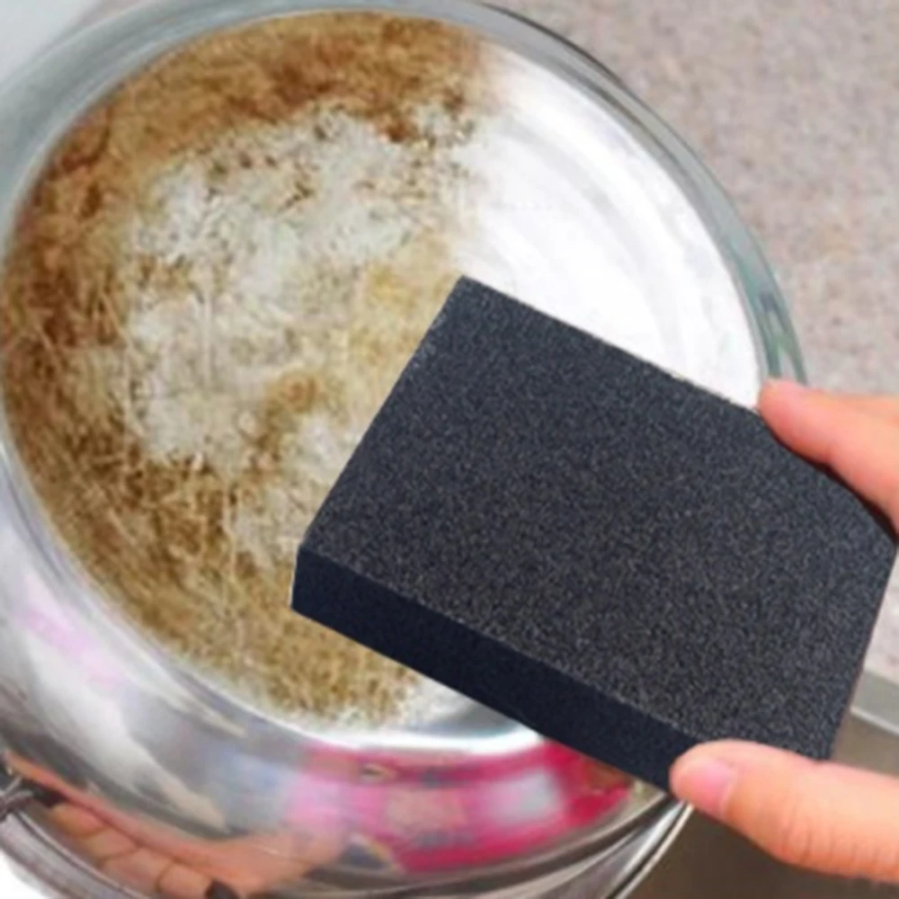 

Kitchen Soft Emery Sponge Brush Rust Cleaner Dishwashing Cloth Scrub Dish Bowl Pot Pad Kitchen Cleaning Tool Practical