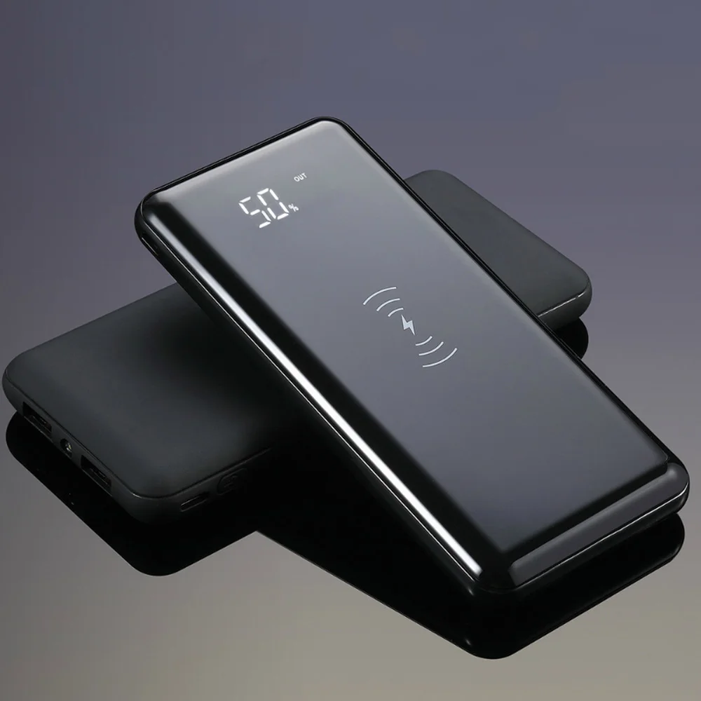 30000mAh QI Беспроводное зарядное устройство power Bank зарядное устройство 30000mAh PoverBank Внешнее зарядное устройство для iPhone 11 pro 6 X XS