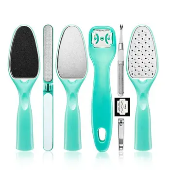 

8Pcs/Set Manicure Foot Care File Set Dead Hard Skin Callus Remover Scraper Pedicure Rasp Tools Feet Care Tool Kit Stainless Tool