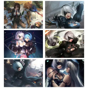 

Sticker Hot Pink Bodysuit NUDE OVERWATCH NieR Automata LOL Game Anime Girl Sexy Underwear Poster Custom DIY Painted