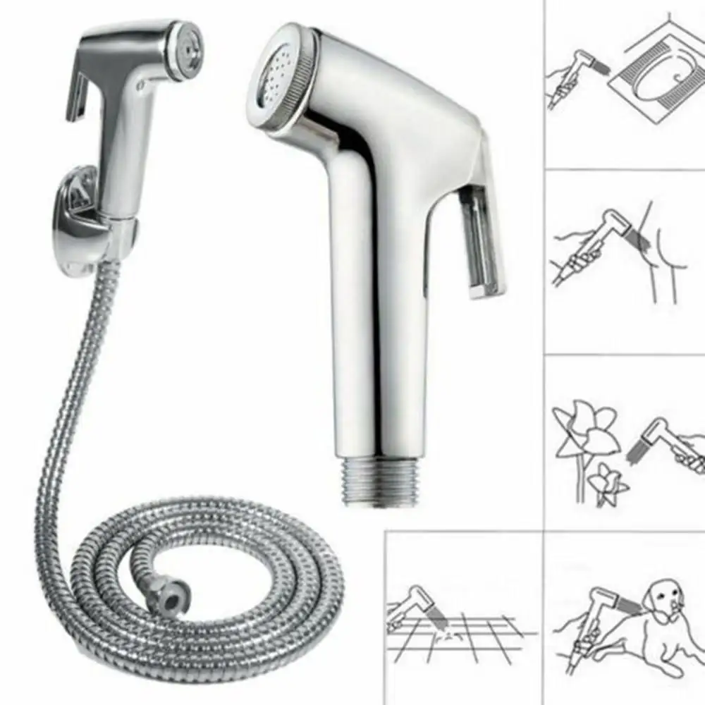 

Bidet ABS Handheld Diapers Bathroom Faucets Home Hose Stainless Steel Holder