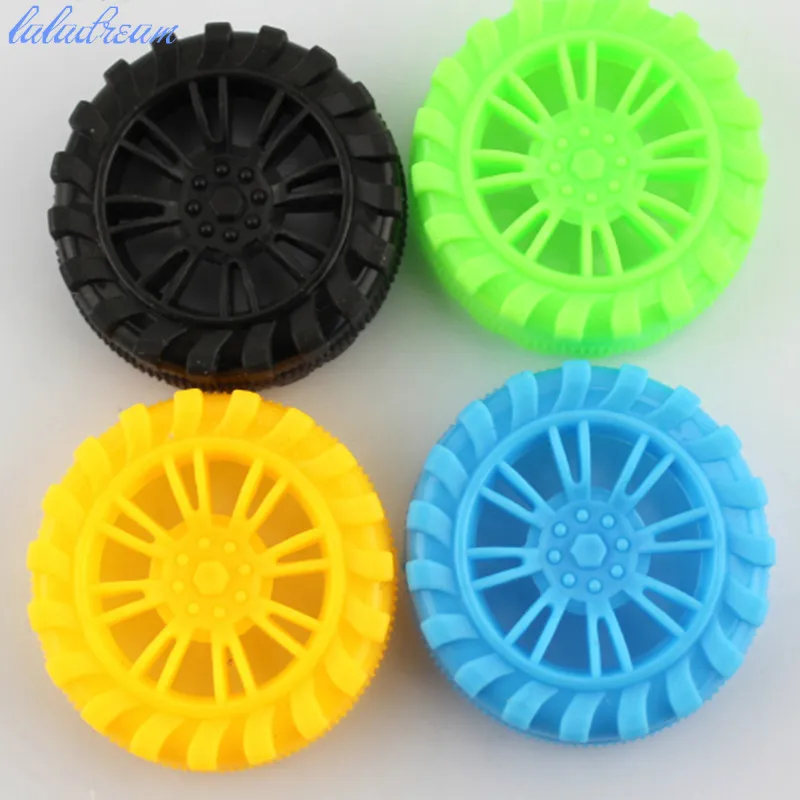 

5pcs/lot 2*35mm Plastic Wheels Narrow Tire DIY Handcraft Making Parts
