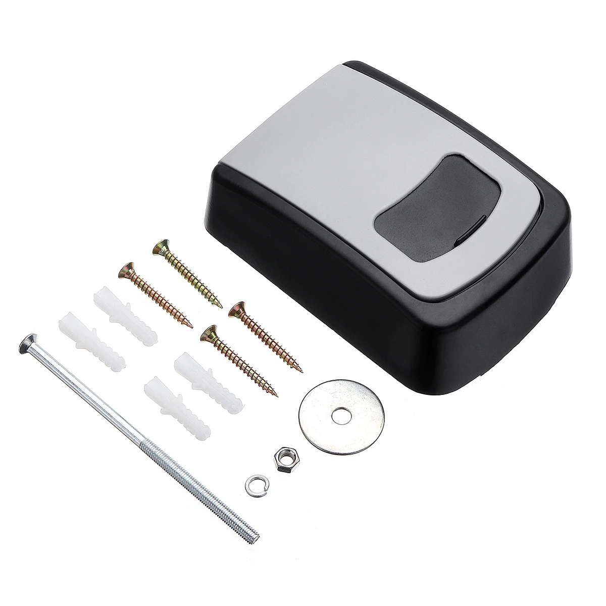 Key Storage Lock Box, 4-Digit Combination Lock Box, Wall Mounted Lock Box, Wall Mounted Key Safe Box/Security Key Holder