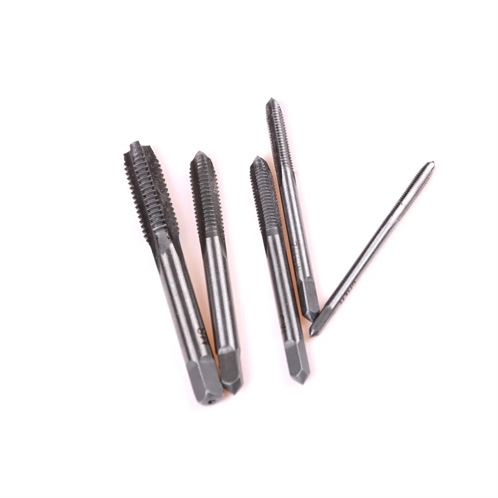 

5pcs/Set M3/M4/M5/M6/M8 Tap Set fit Handle DIY Tool New Machine Hand Screw Thread Taps Reamer good quality new arrival