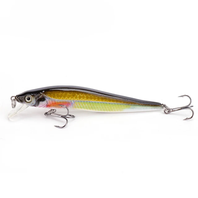 GOBASS Wobler Fishing Artificial Bait Jerkbait Wobblers For Pike Lure 65mm 2.4g Rattlins For Fishing Trout Lure Minnow Crankbait Color H