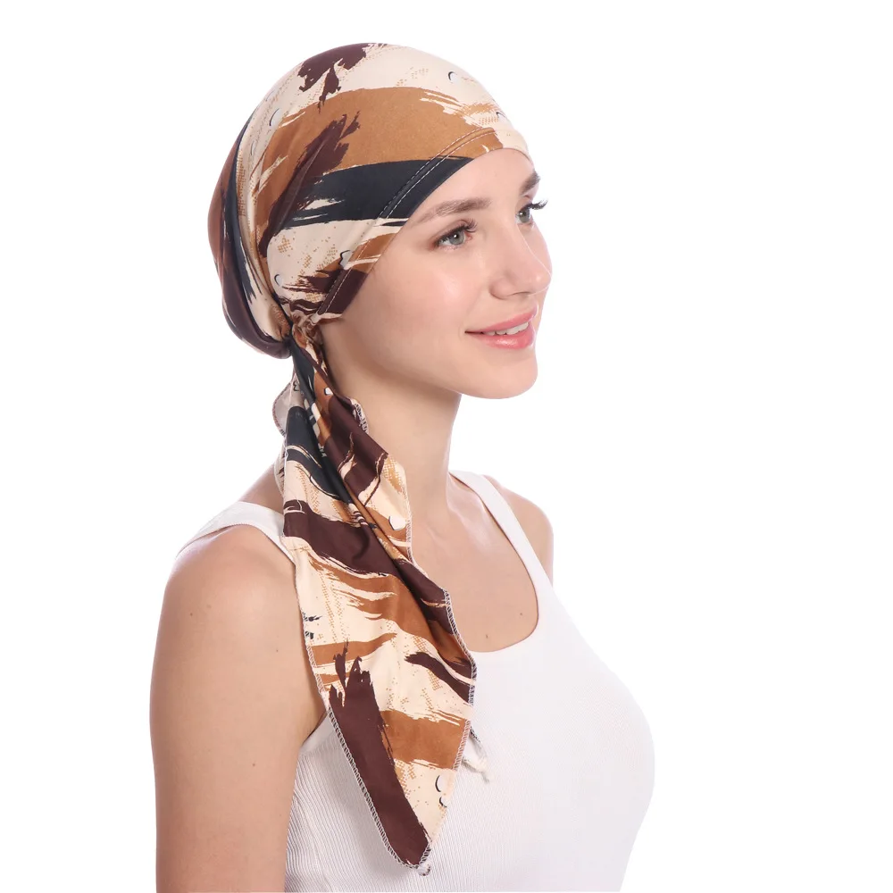 

Muslim Woman Turban Head Cap Hat Beanie Ladies Hair Accessories Muslim Scarf Polyester Adult Inner Hijabs