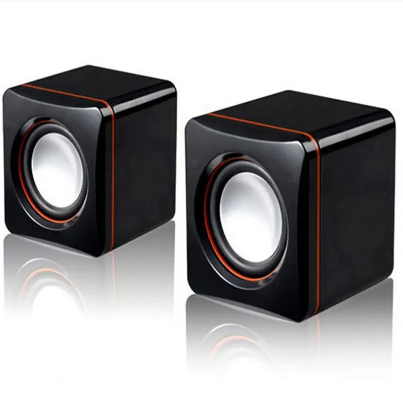 

Universal Laptop PC with Desktop Cable Stereo Audio Mini Speakers PC Gaming Office with USB Cable Small Stereo speaker