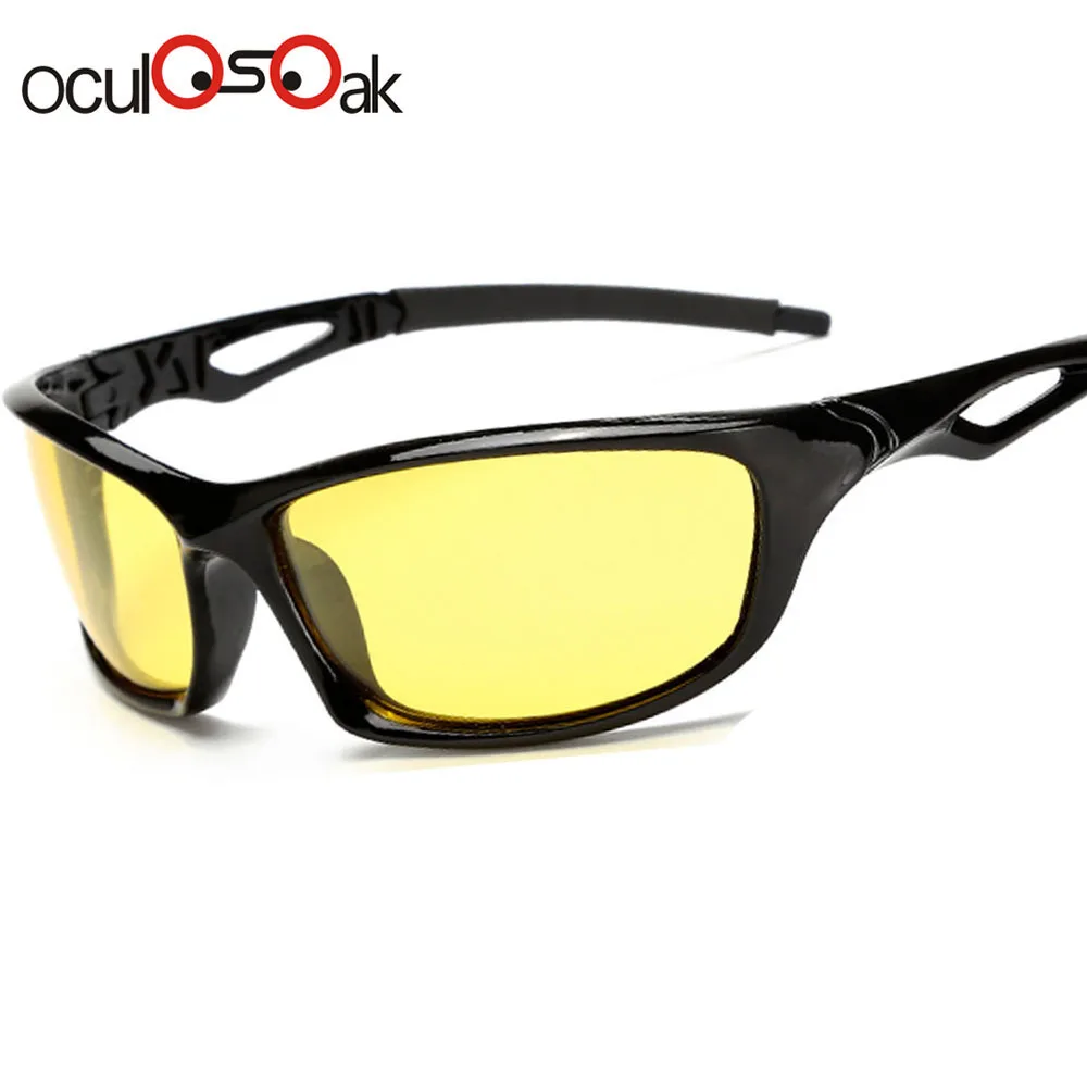 night vision Oculosoak Drive Мужские поляризационные солнцезащитные очки мужские Брендовые спортивные лодочные защитные водительские очки уменьшить блики 1003 - Цвет линз: night vision