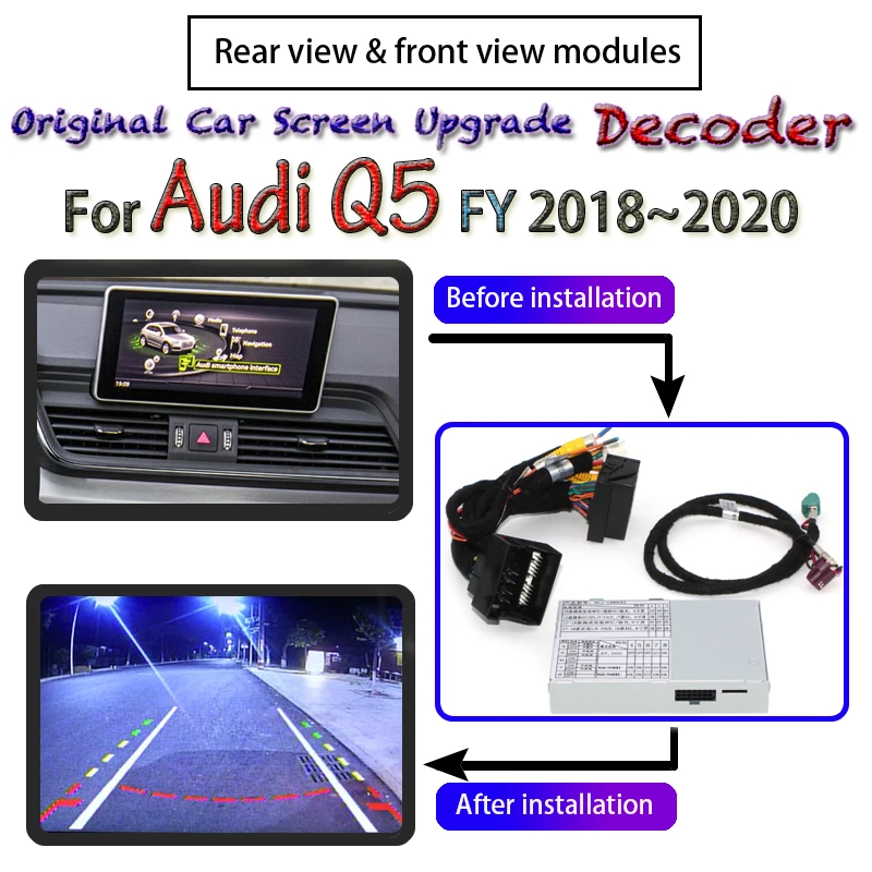 For Audi Q5 FY MMI 2018 2019 2020 Interface Adapter Backup Parking