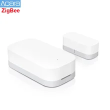 Aqara porta janela sensor zigbee conexão sem fio inteligente mini sensor de porta trabalho com mi app para android ios telefone