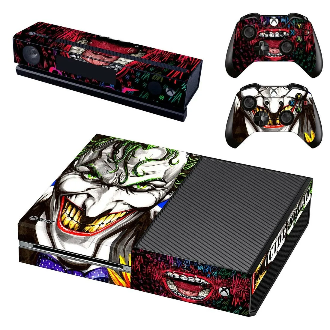 DC Джокер наклейка для Xbox One консоли и Kinect и 2 контроллера для Xbox One Наклейка из винила