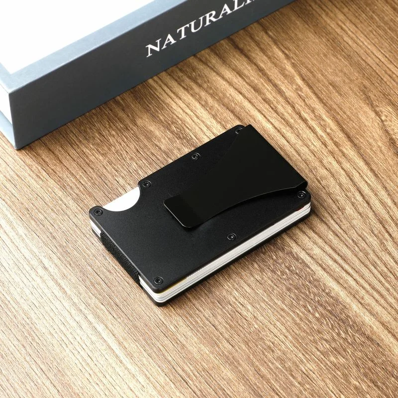 Aluminium Credit Card Holder Wallet New Minimalist Rfid Blocking Slim Anti Protect Metal Cardholder Clip for Men Dropshipping