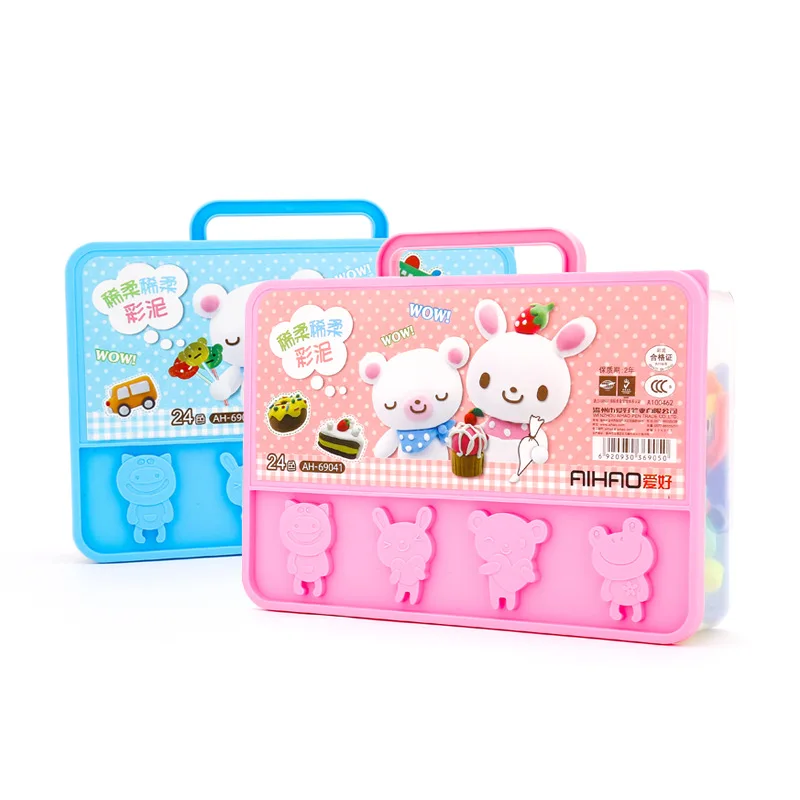 

Aihao 24 Color Non-toxic Colored Clay Students Plasticene Children'S Educational Environmentally Friendly Colored Clay CHILDREN'