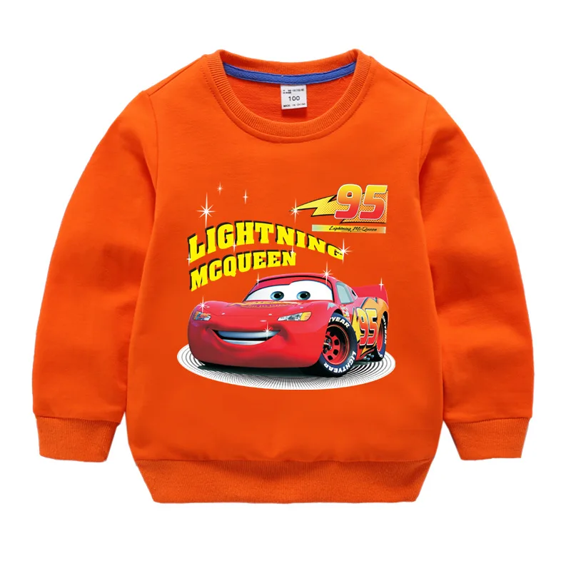 Autumn Children Girls Clothes Cartoon Lightning Mcqueen Cars Printed Long  Sleeve Sweatshirt Casual Teenagers Boys Tops - AliExpress
