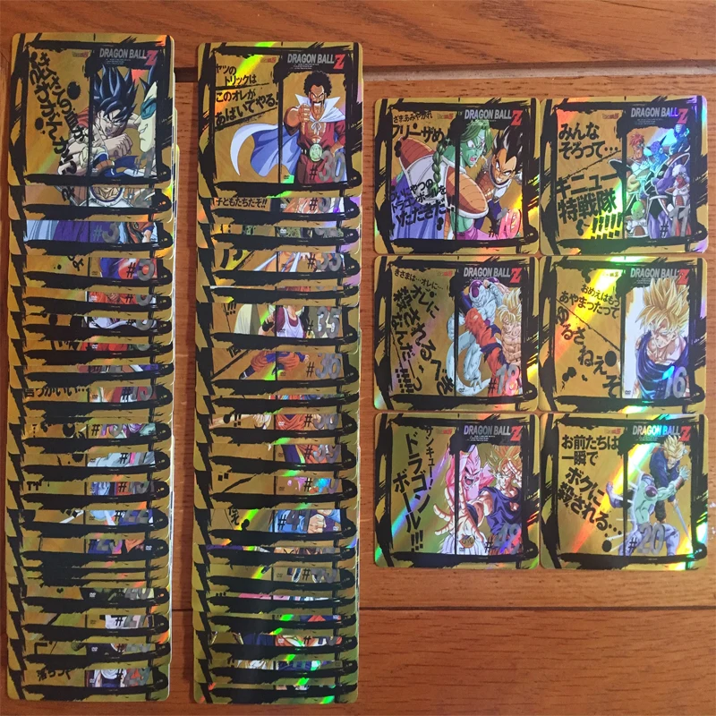 49 pièces CD DVD Dragon Ball Z édition complète titre de couverture cartes Flash jeu cartes de Collection cadeaux pour enfants cadeaux de noël