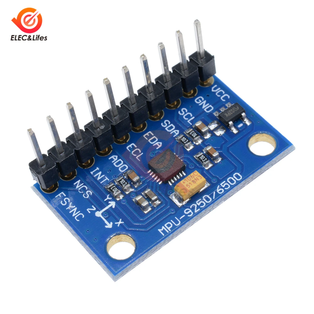 SPI IEC GY-9250 MPU 9250 MPU-9250 9-Axis Attitude+ гироскоп+ акселератор+ магнитометр Модуль датчика IIC MPU9250 3-5 в питание