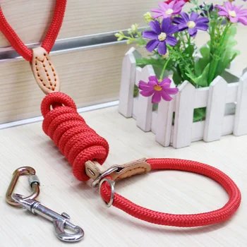 

Pet Traction Dog Hand Holding Rope Plain Color Nylon Skin Closure P Pendant Origional