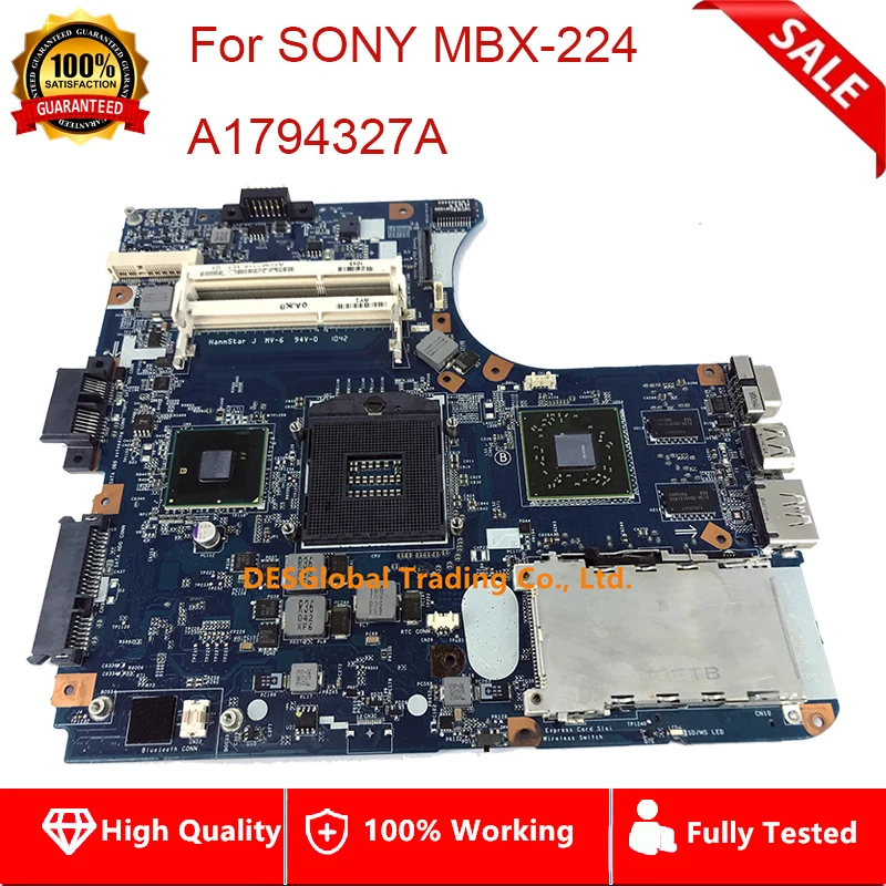 

For SONY MBX-224 M961 1P-0106501-8011 A1794327A Laptop Motherboard Mainboard Fully Tested Fast Shipping