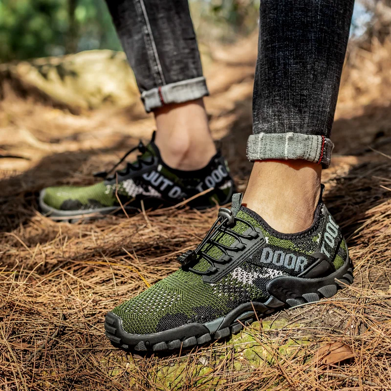 Мужские быстросохнущие треккинговые ботинки Нескользящие износостойкие