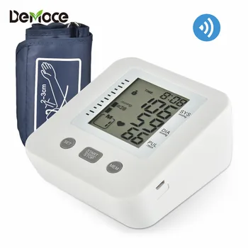 

Blood Pressure Monitor Upper Arm Automatic English Voice Backlight Cuff Home BP Sphygmomanometers for Home Medical Tonometer