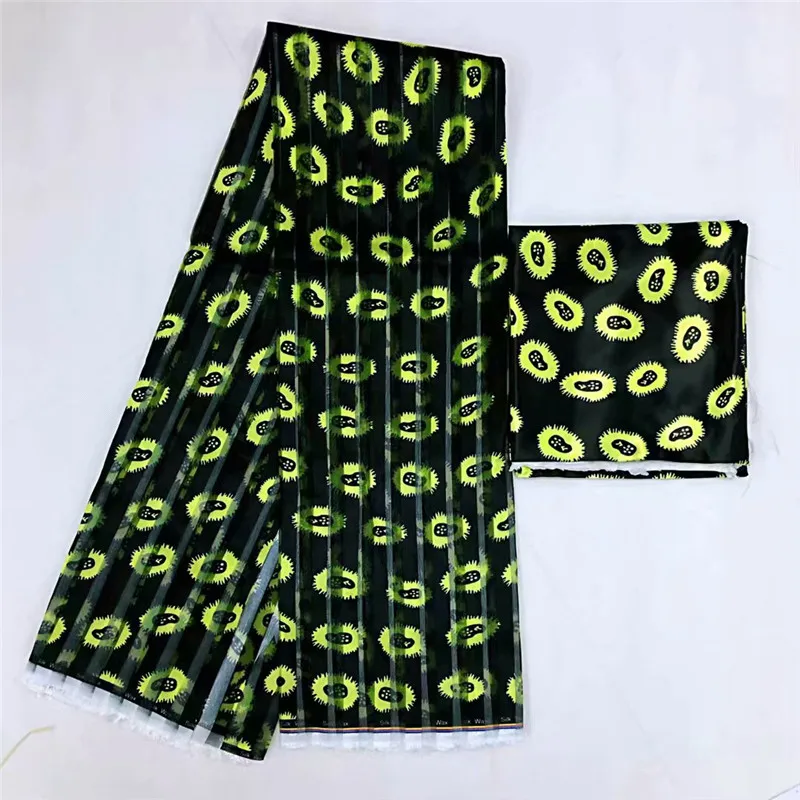 Горячее предложение! Распродажа! Африканский Воск шелковый атлас Ткань для женщин платье шелковая ткань органза материал 4+ 2 ярдов