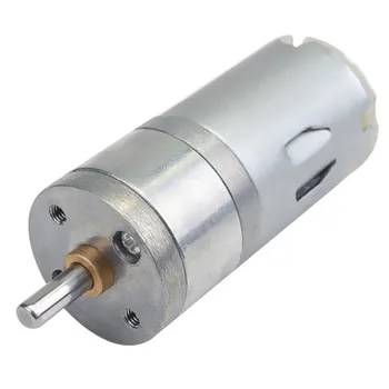 

DC 12V 1000RPM Electrical Micro DC Gear Motor 4mm Shaft High Torque 25x70mm Mini Electric Geared Box Metal Alloy Motors