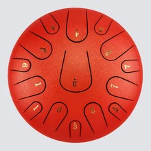 AS TEMAN TANK DRUM HANDPAN INSTRUMENT 12 INCHES 15 NOTES C MINOR RED STEEL TONGUE DRUM WITH GIFT SET SUITABLE FOR YOGA MEDITATI