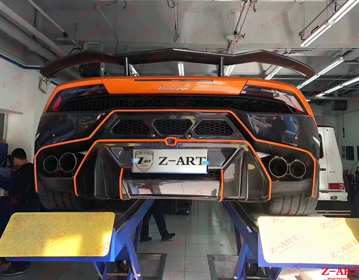 Комплект корпуса из углеродного волокна для Lamborghini Huracan LP580 аэродинамический