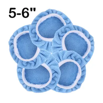 

5pcs Polishing Washable Pad Cover Bonnet Buffer Plush Cleaning Microfiber Kit