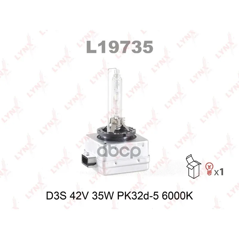 Лампа Газоразрядная D3s 12v 35w Pk32d 5 Lynxauto L19735 LYNXauto арт. L19735