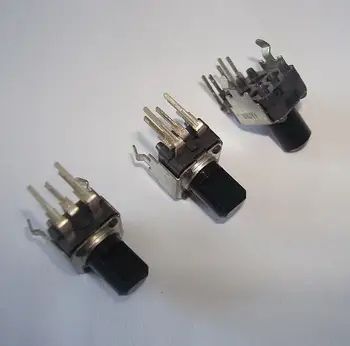 

2pcs/lot ALPS switch, 5 feet, 09 type, vertical double potentiometer 502B B5K, shaft length 8MMF