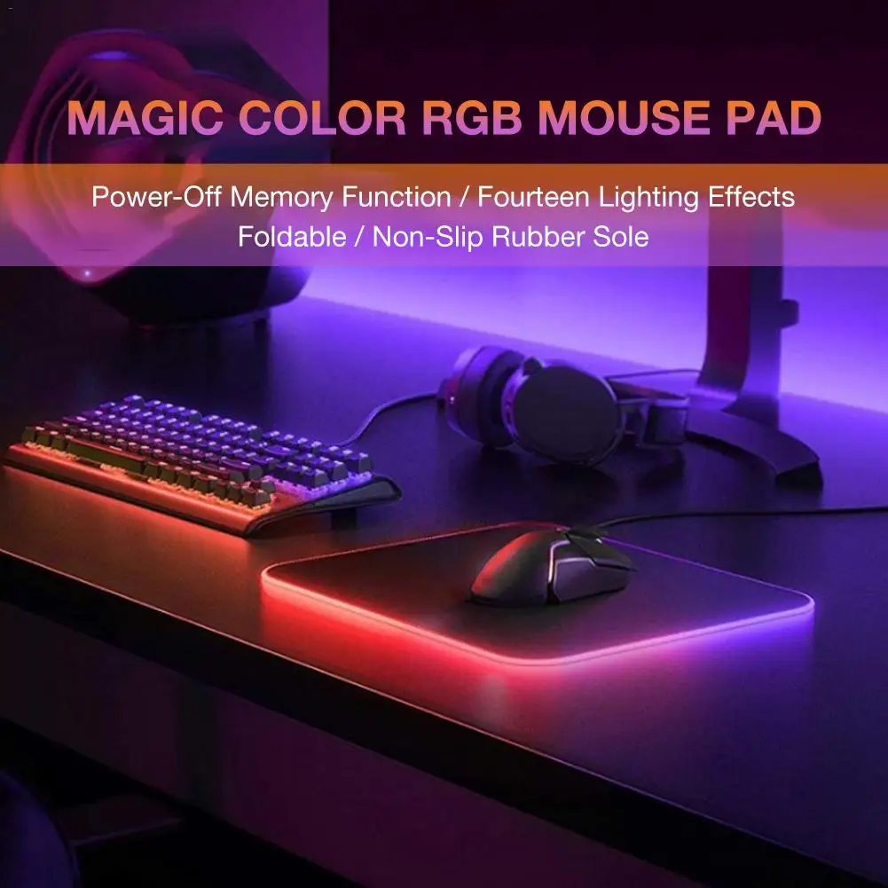 Игровой коврик для мыши RGB большой коврик для мыши геймер большой коврик для мыши компьютерный коврик для мыши светодиодная подсветка поверхность Mause коврик для клавиатуры Настольный коврик