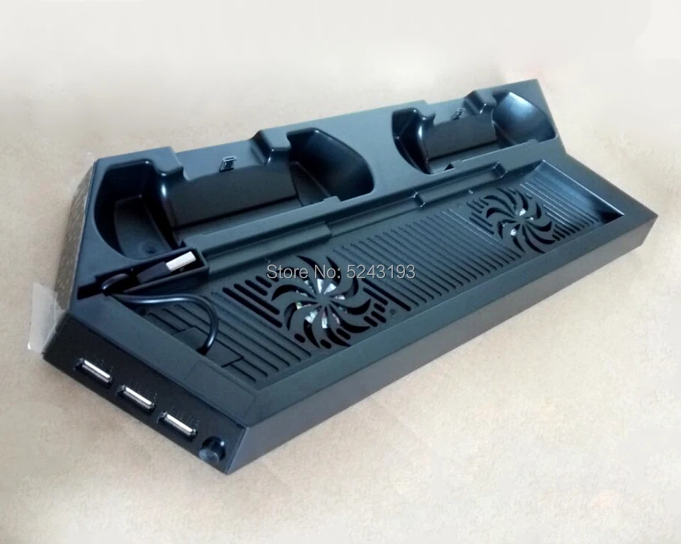 FOR PS4 Ultrathin Charging Heat Sink Cooling Fan Cooler Vertical