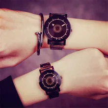 Fashion Casual Lover's Watch Quartz All Steel Belt Couple Watches Personality Dial Watch erkek kol saati Clock
