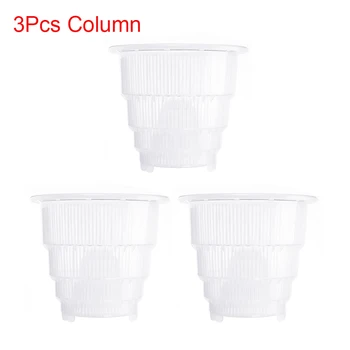 

PP Clear Planter Mesh Durable Container Succulent Orchid Decoration Gifts With Holes Gardening Fleshy Desktop Home Flower Pot