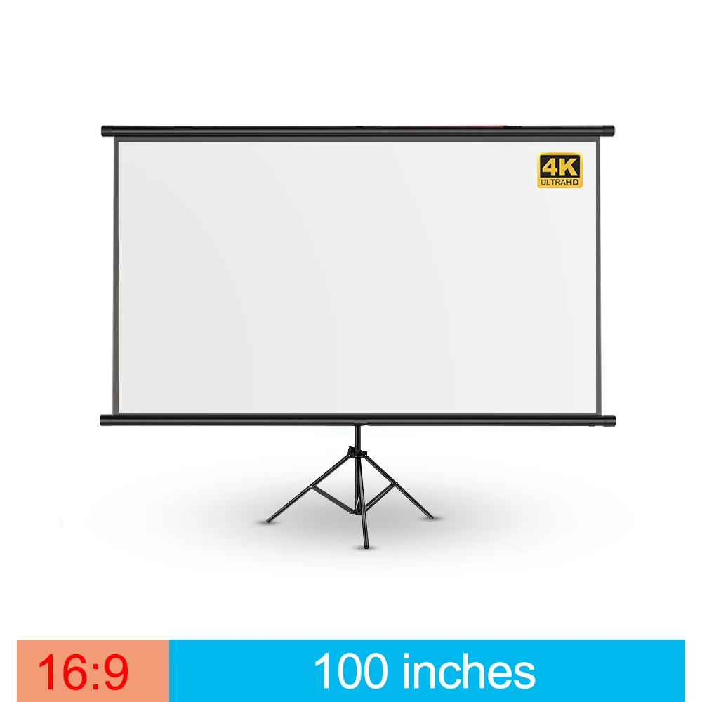 Pantalla de proyector con soporte de cortina para Xiaomi, Simple portátil, sin perforación, para dormitorio, camping al aire libre|Pantallas para proyectores| - AliExpress