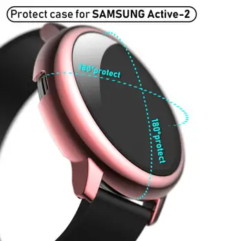 

New bezel ring For Samsung Galaxy Watch active 2 44mm protector Case cover Sport Adhesive Metal bumper Accessories active2