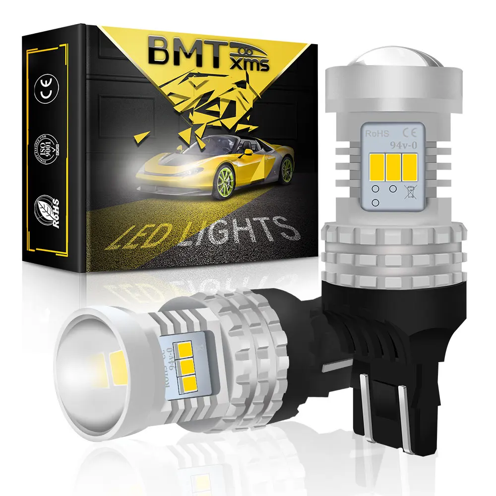 BMTxms 2x 1500LM Canbus T20 7440 W21W 7441 7443 7444 W21/5W СВЕТОДИОДНЫЙ DRL дневные ходовые огни белый супер